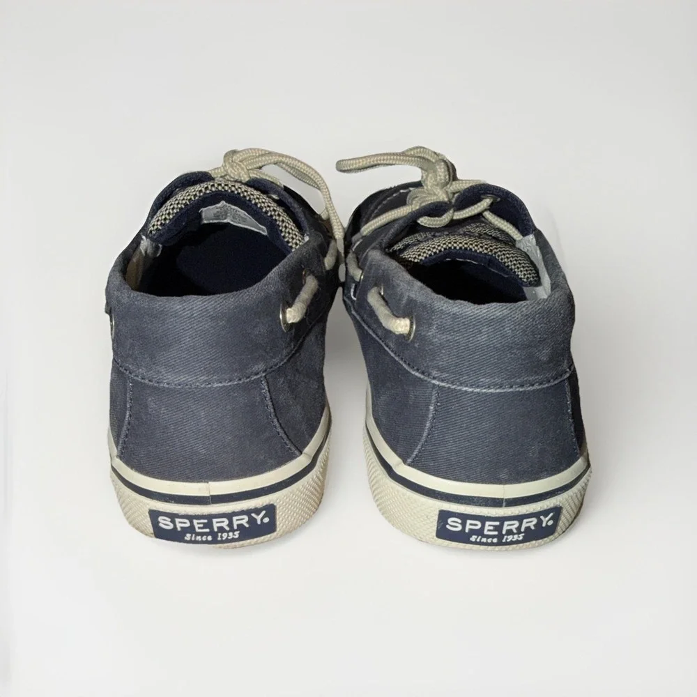 Sperry Top-Sider Men's Navy Canvas Boat Shoes US 10 Breathable Comfort